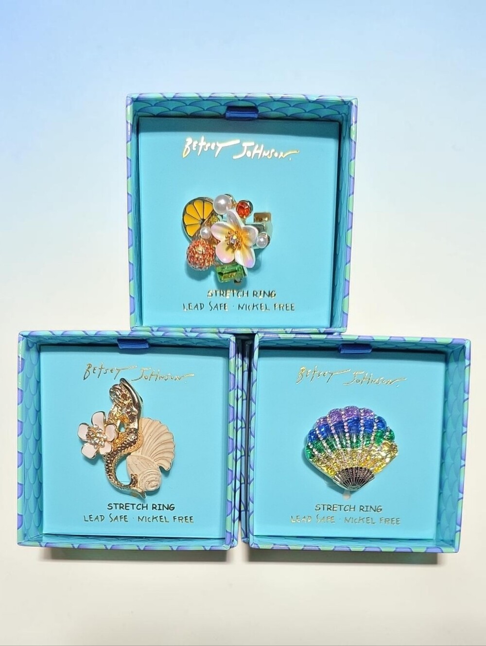 Betsey Johnson Multicolor Stretch Rings You Pick Yours